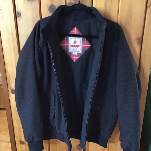 Baracuta Wool G9 jacket herringbone navy sz 44 - Picture 6 of 8